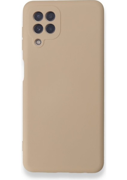 Samsung Galaxy M32 Kılıf Içi Kadife Kaplı Nano Silikon Kapak - Pudra