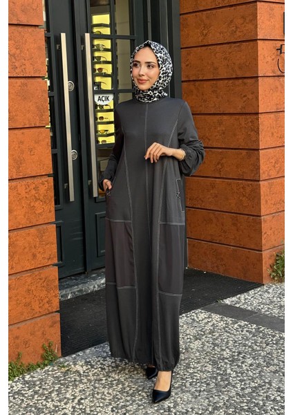 Nurcan Çetin Elbise 25178 Antrasit