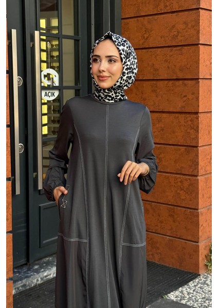 Nurcan Çetin Elbise 25178 Antrasit modelleri