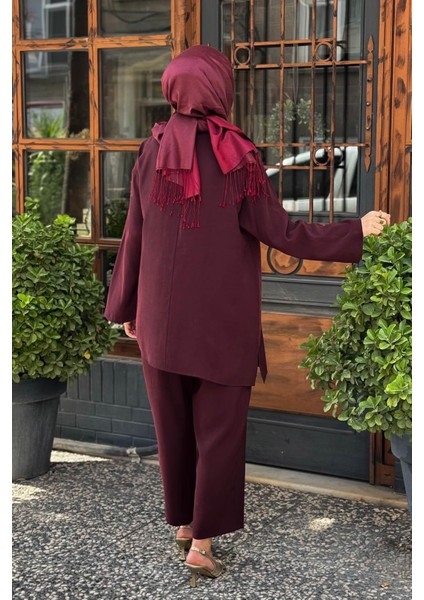 Almarwah Pantolonlu Takım 202933 Bordo fırsatları