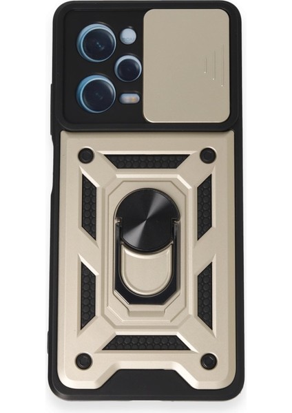 Redmi Note 12 Pro 5g Kılıf Kamera Koruma Sürgülü Şık Pars Tank Sert Silikon Kapak