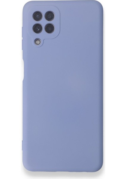 Samsung Galaxy A22 Kılıf Içi Kadife Kaplı Nano Silikon Kapak - Lila