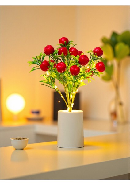 Işıklı Elma Ağacı Tasarımlı Dekoratif Gece Lambası 30 cm x 7,5 cm fiyatları