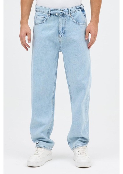 Reax 896 Beli Lastikli Ipli Baggy Bol Kesim Kot Pantolon fiyatları