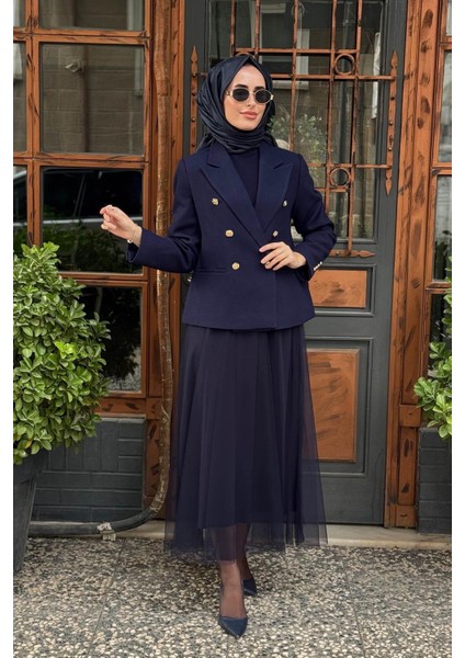 Ceket KA-A25-13019 Lacivert