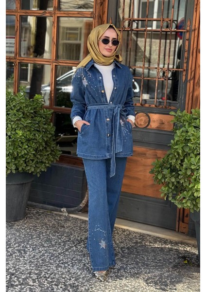 Pantolonlu Takım 26KZ1081 Mavi