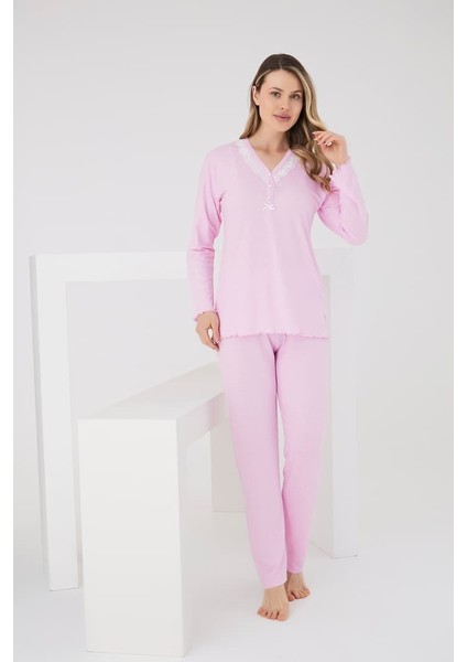 Viskon Puantiyeli V Yaka Pijama