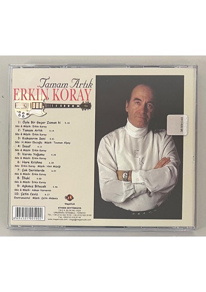 Erkin Koray Tamam Artık Öyle Bir Geçer Zaman Ki CD (Orjnal 2013 Dönem Baskı Cd) fiyatları