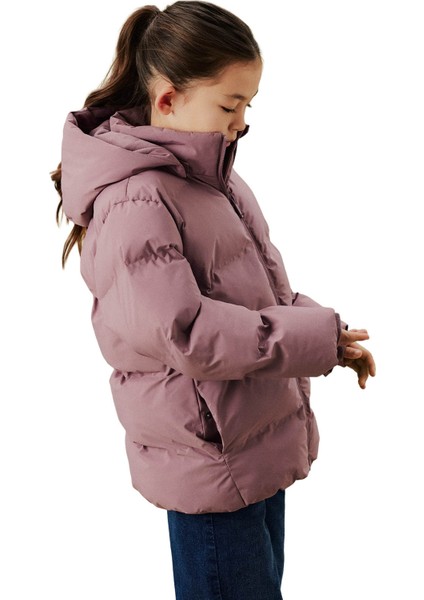 Nknmusk Puffer Jacket Tb Mor Unisex Çocuk Mont