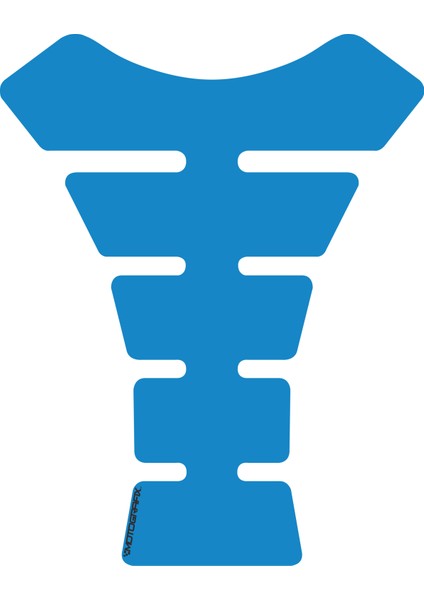 Plain Spine Blue Metallic Tankpad