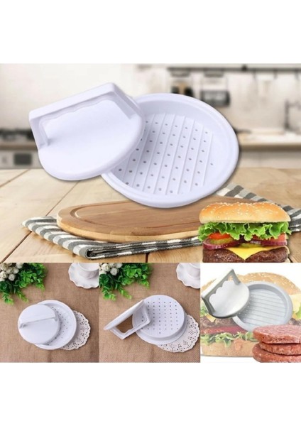 2 Adet Hamburger Köftesi Kalıbı Burger Kalıbı Hamburger Köfte Press Kalıbı Şekillendirici Kalıp indirimleri