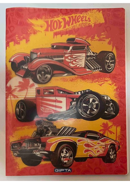 Hot Wheels Arabalı A4 40 Yaprak Kareli Dikişli Defter