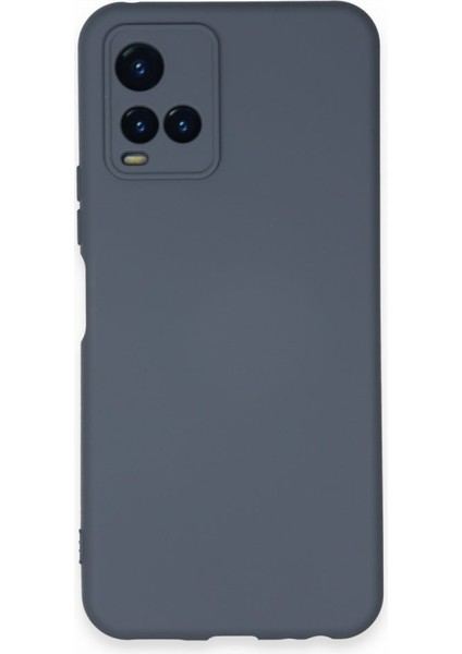 Vivo Y21 Kılıf Içi Kadife Kaplı Nano Silikon Kapak - Gri