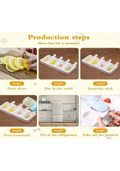 2 Adet Magnum Dondurma Kalıbı 4'lü Pratik Büyük Boy Silikon Dondurma Kalıbı modelleri