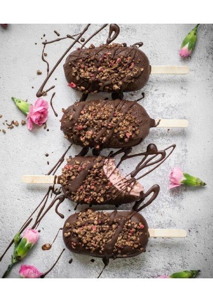 2 Adet Magnum Dondurma Kalıbı 4'lü Pratik Büyük Boy Silikon Dondurma Kalıbı fırsatları