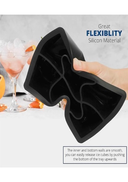 4 Adet XL Buz Kalıbı 6 Bölmeli Silikon Kare Buz Kalıbı Viski, Kokteyl, İçecek Buz Kalıbı Kapaksız indirimleri