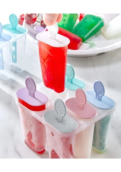 6'lı Meybuz ve Dondurma Kalıbı Çubuklu Pratik Dondurma Mey Buz Şekillendirici Buz Kalıbı fiyatları