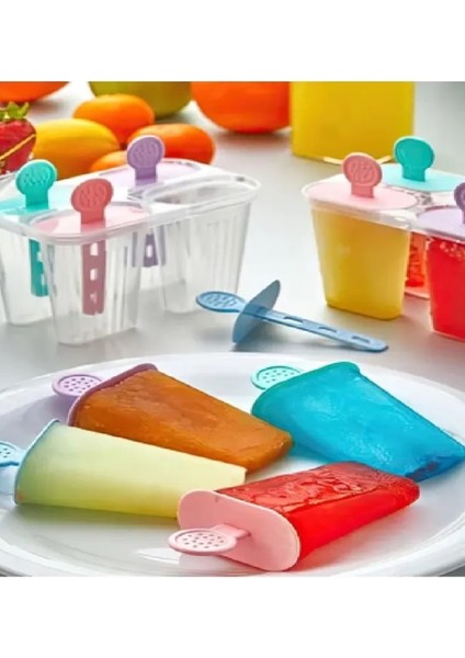 6'lı Meybuz ve Dondurma Kalıbı Çubuklu Pratik Dondurma Mey Buz Şekillendirici Buz Kalıbı modelleri