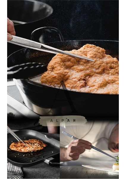 4 Adet Masterchef Cımbız Maşa Paslanmaz Çelik Maşa Et, Barbekü, Mangal, Dekoratif Maşa fırsatları