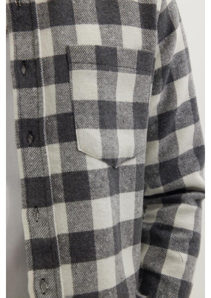 Erkek Slim Fit Dar Kesim Uzun Kollu Cepli Kareli Dama Desenli Kışlık Oduncu Gömlek modelleri