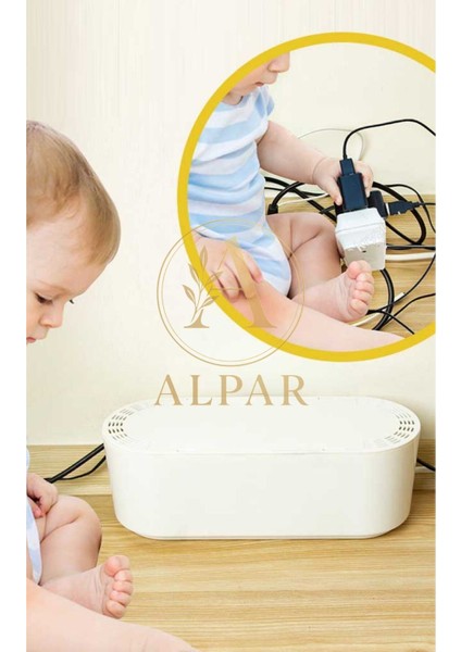 2 Adet Beyaz Kablo Düzenleyici Organizer Kablo Saklama Kutusu Kablo Gizleyici indirimleri