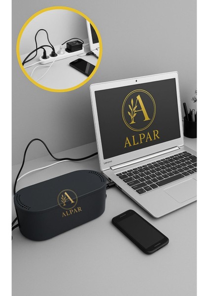 2 Adet Antrasit Kablo Düzenleyici Organizer Kablo Kutusu fiyatları