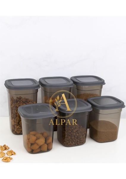6'lı 1100 ml Saklama Kabı Tahıl Bakliyat Saklama Kabı Kuruyemiş Atıştırmalık Saklama Kabı fiyatları