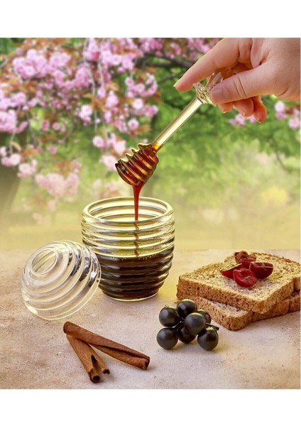 Kaşıklı Kovan Şekilli Bal Reçel & Pekmez Kavanozu KP-124 modelleri