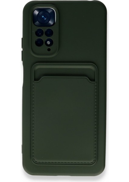 Redmi Note 11S Kılıf Kart Hazneli Esnek Kelvin Silikon Kapak