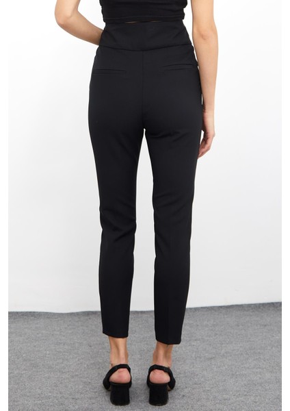 Yüksek Bel Dar Paça Pantolon M1674 Siyah fiyatları