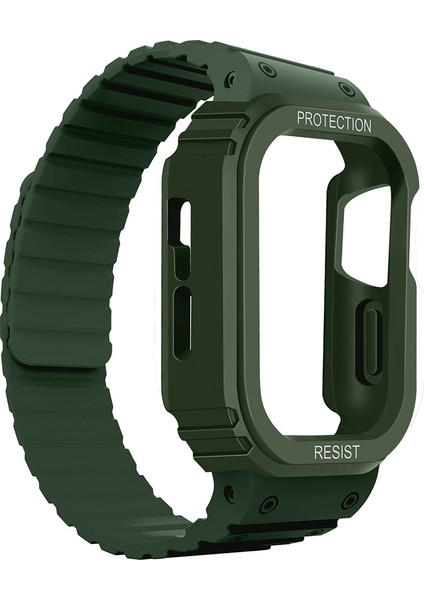 Apple Watch 38MM Airshield Edition Tasarımlı Kasa Koruyuculu Silikon Kordon modelleri