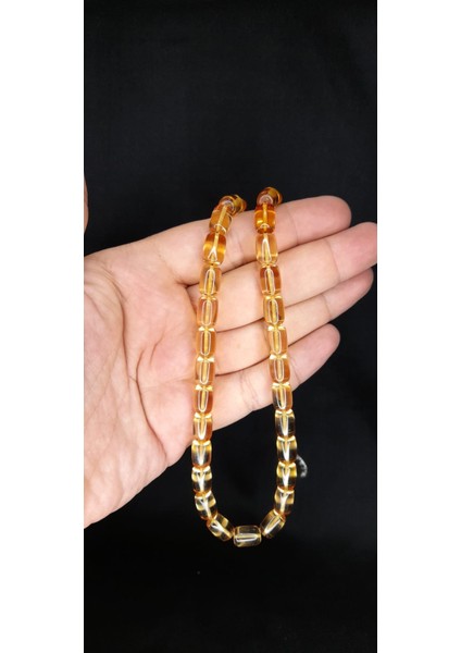 Ateş Kehribar Tesbih Bal Renkli Kapsül Kesim T-184 fırsatları