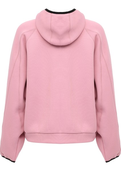 Hooded Vector Top Pembe Kadın Eşofman Üstü fiyatları