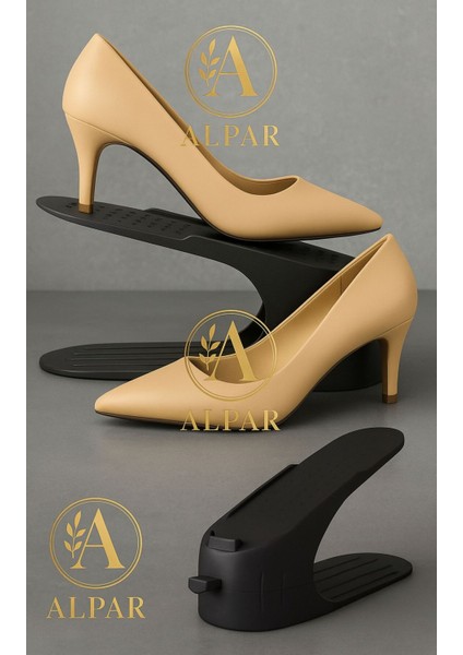 8 Adet Siyah Ayakkabı Rampası Yer Tasarrufu Kokusuz Modern Ayakkabı Organizeri Ayakkabı Standı indirimleri