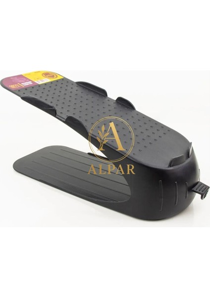 8 Adet Siyah Ayakkabı Rampası Yer Tasarrufu Kokusuz Modern Ayakkabı Organizeri Ayakkabı Standı