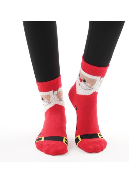 Premium Yılbaşı Temalı Pamuklu Soket Çorap
