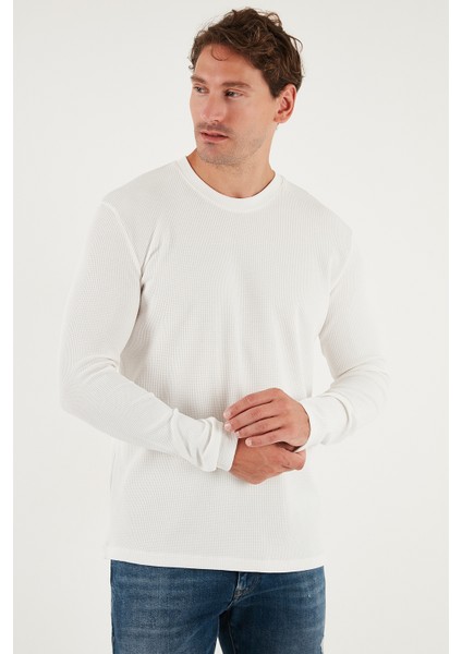 Pamuklu Bisklet Yaka Slim Fit Basic 3'lü Paket Sweat Erkek Sweat 5905073S3 fırsatları