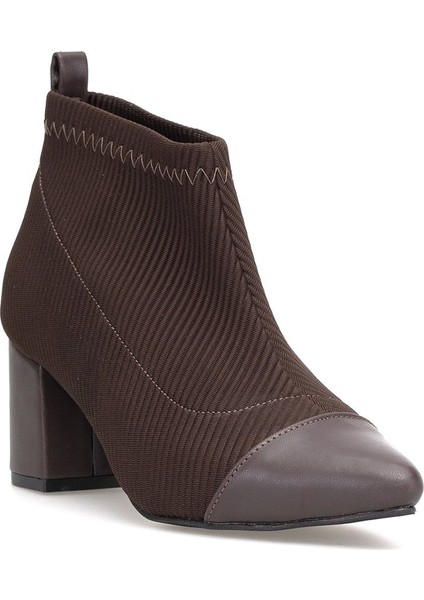 Elit PM09 K1780 Kadın Topuklu Bot Kahverengi fiyatları