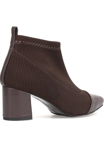 Elit PM09 K1780 Kadın Topuklu Bot Kahverengi fırsatları