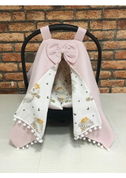 Pembe Koala Desenli Puset Örtüsü