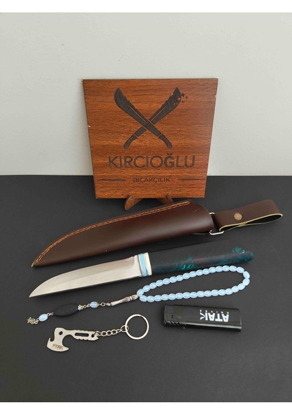 Özel Kılıflı 4'lü Set Epoksi Kabze Pukko Model Bıçak