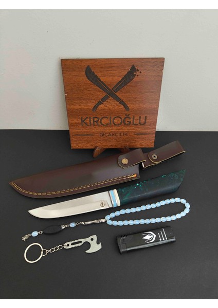 Özel Kılıflı 4'lü Set Epoksi Kabze Pukko Model Bıçak fiyatları