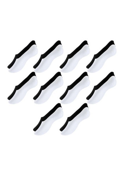 6'lı Unisex Babet Çorap, 43-46, %80 Pamuk, Siyah- Beyaz fiyatları