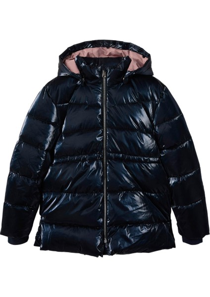 Nkfmınt Puffer Jacket Shı Mavi Kız Çocuk Mont