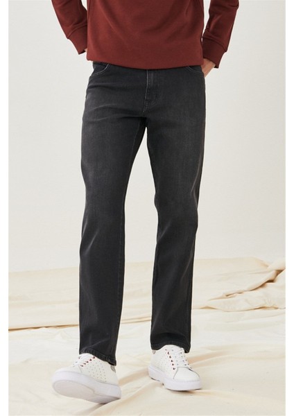 Texas Straight Fit Normal Bel Denim Esnek Jean Kot Pantolon