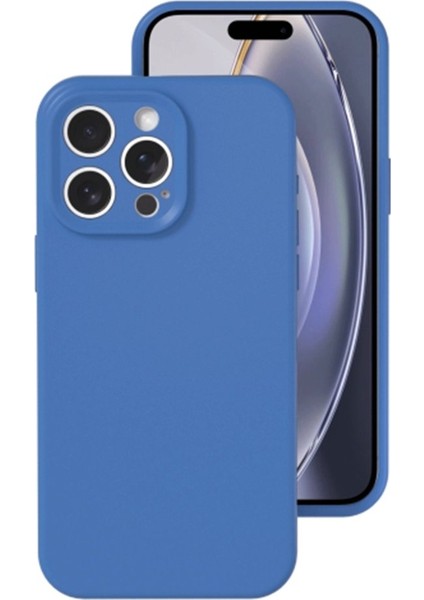 iPhone 16 Pro Içi Kadife Kaplı Esnek Silikon Kapak Ryc/ Nano Lansman