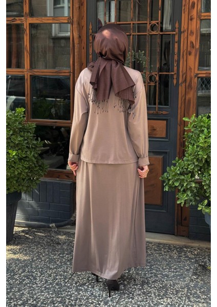 Elbise W-6942 Vizon fırsatları