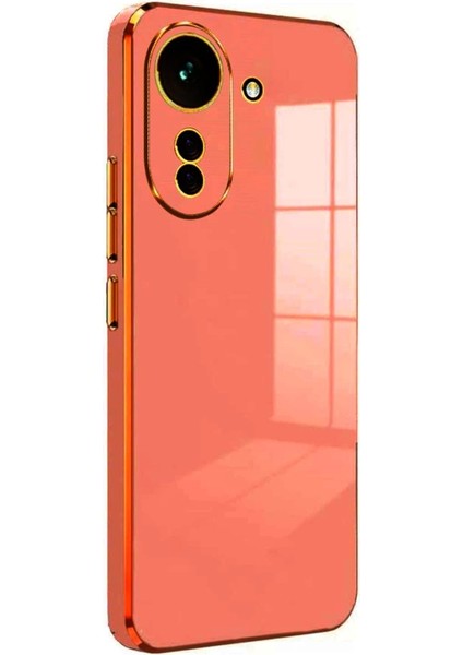 REDMI13C Kılıf Parlak Yapılı Esnek Volet Silikon Kapak