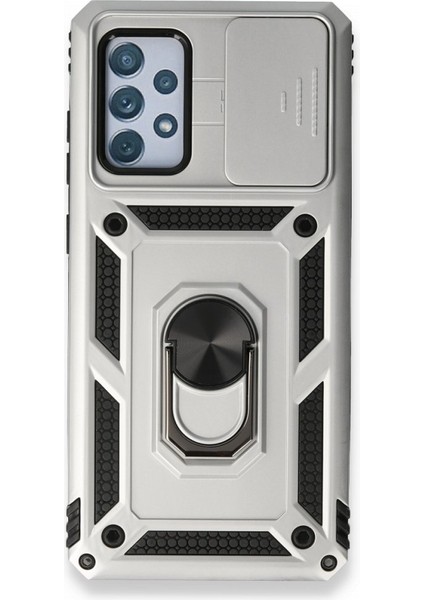 Samsung Galaxy A73 5g Kılıf Kamera Koruma Sürgülü Şık Pars Tank Sert Silikon Kapak