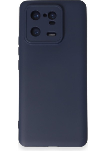Xiaomi Mi 13 Pro Kılıf Içi Kadife Kaplı Nano Silikon Kapak - Lacivert